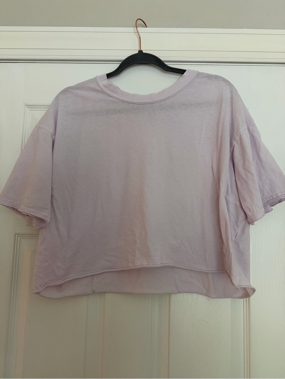 FP Movement by Free People Lavender Cropped Boxy Tee